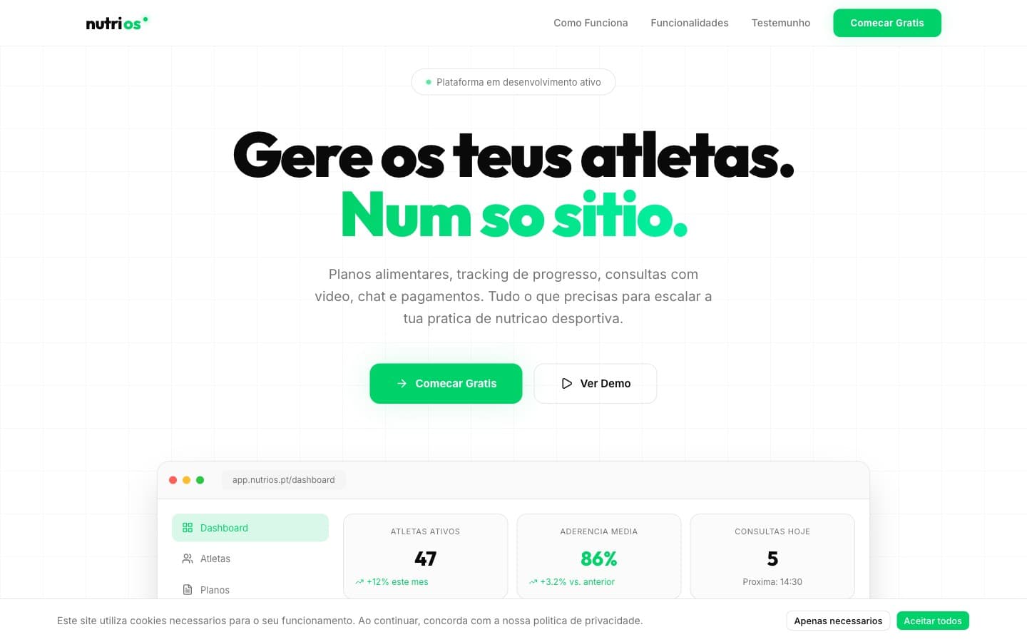 Nutrios — Nutrition and wellness platform.